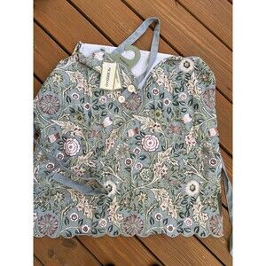 Morris & Co Wilhemina English Garden Kitchen Chef Apron 100% Cotton Floral New